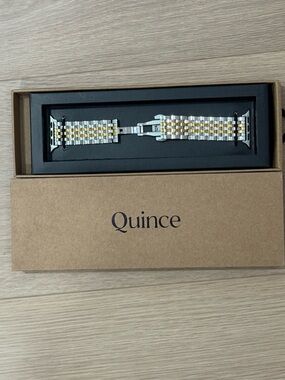 Quince Stainless Steel Apple Watch Bracelet in Silver and Gold